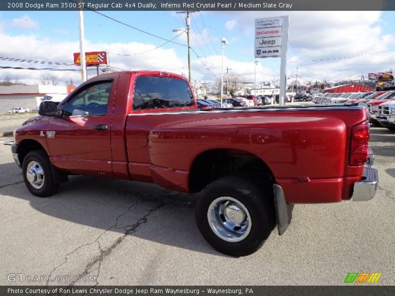 Inferno Red Crystal Pearl / Medium Slate Gray 2008 Dodge Ram 3500 ST Regular Cab 4x4 Dually