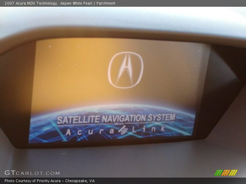 Aspen White Pearl / Parchment 2007 Acura MDX Technology