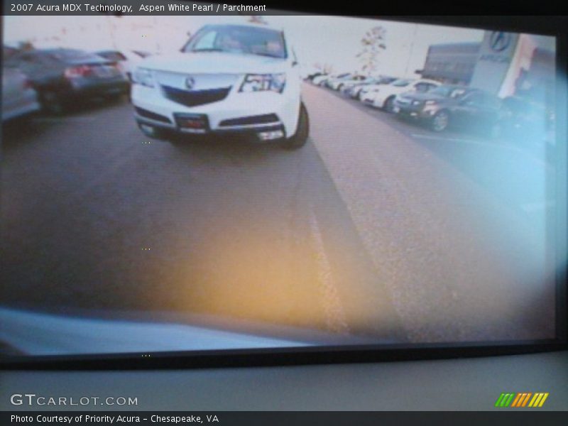 Aspen White Pearl / Parchment 2007 Acura MDX Technology