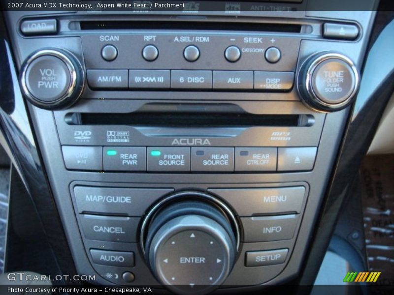 Aspen White Pearl / Parchment 2007 Acura MDX Technology