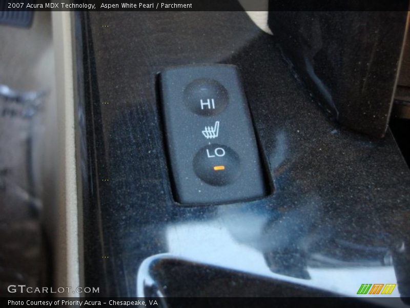 Aspen White Pearl / Parchment 2007 Acura MDX Technology