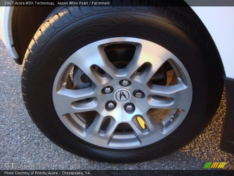 Aspen White Pearl / Parchment 2007 Acura MDX Technology