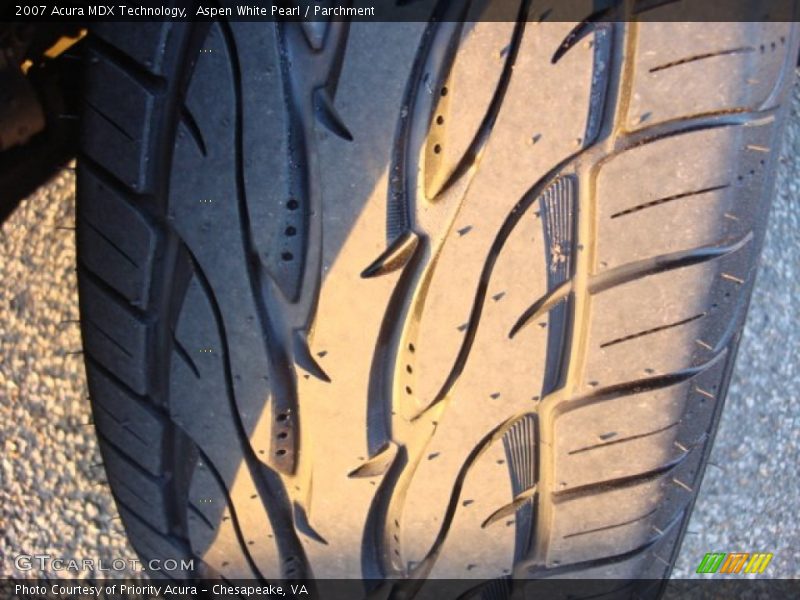 Aspen White Pearl / Parchment 2007 Acura MDX Technology