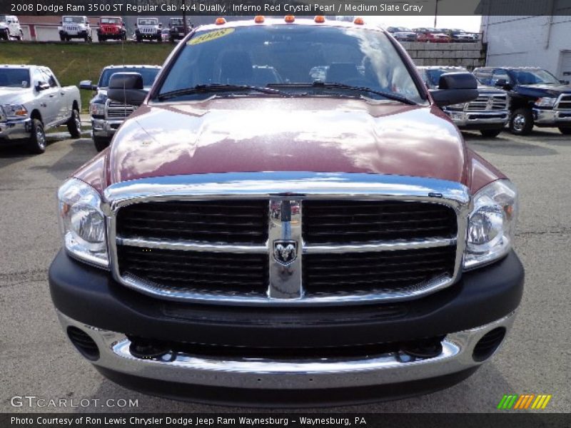 Inferno Red Crystal Pearl / Medium Slate Gray 2008 Dodge Ram 3500 ST Regular Cab 4x4 Dually