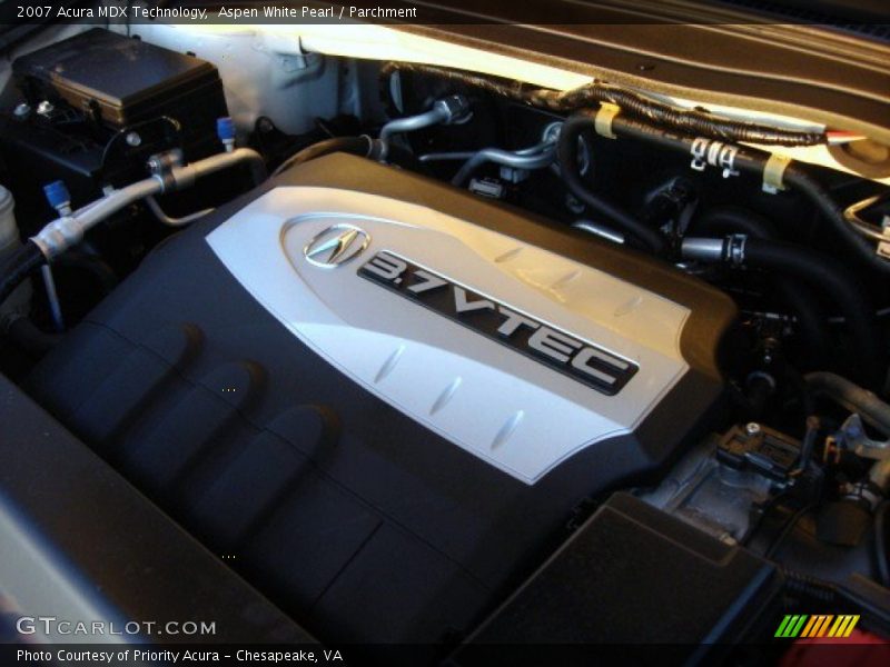Aspen White Pearl / Parchment 2007 Acura MDX Technology