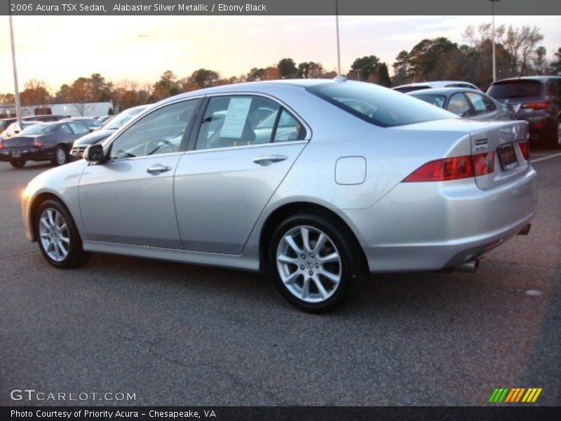 Alabaster Silver Metallic / Ebony Black 2006 Acura TSX Sedan