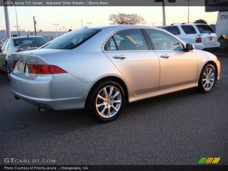 Alabaster Silver Metallic / Ebony Black 2006 Acura TSX Sedan