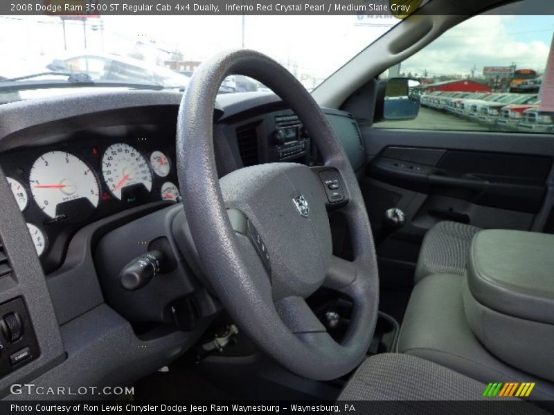 Inferno Red Crystal Pearl / Medium Slate Gray 2008 Dodge Ram 3500 ST Regular Cab 4x4 Dually