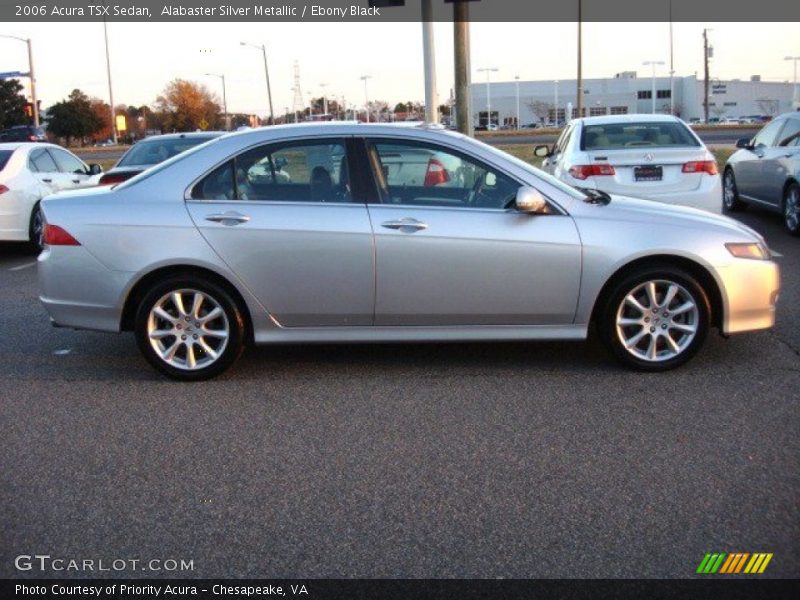 Alabaster Silver Metallic / Ebony Black 2006 Acura TSX Sedan