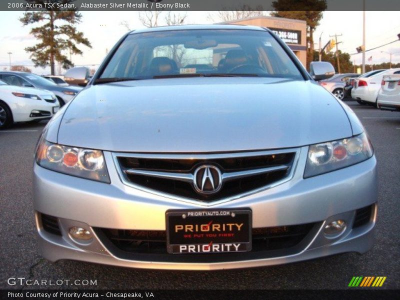 Alabaster Silver Metallic / Ebony Black 2006 Acura TSX Sedan