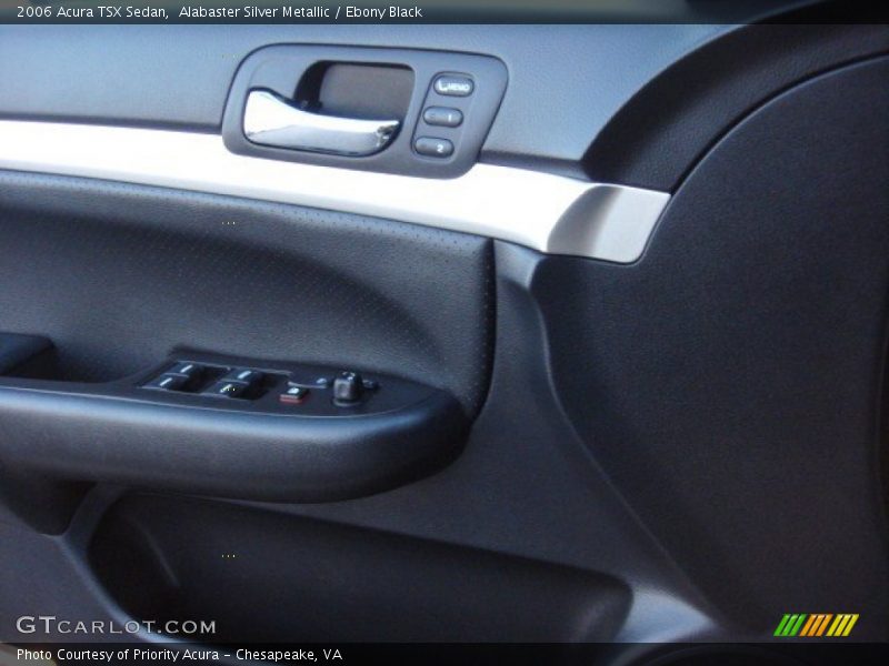 Alabaster Silver Metallic / Ebony Black 2006 Acura TSX Sedan