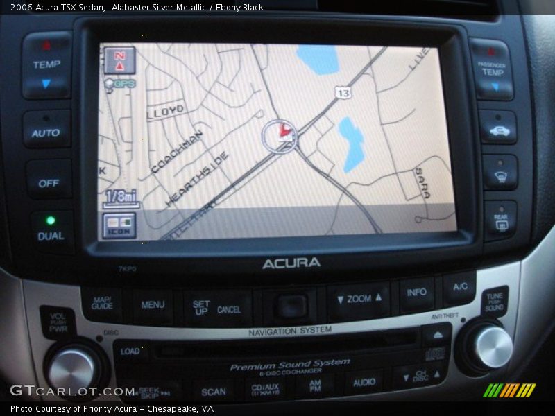 Alabaster Silver Metallic / Ebony Black 2006 Acura TSX Sedan