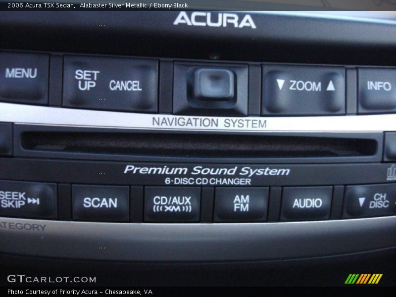Alabaster Silver Metallic / Ebony Black 2006 Acura TSX Sedan