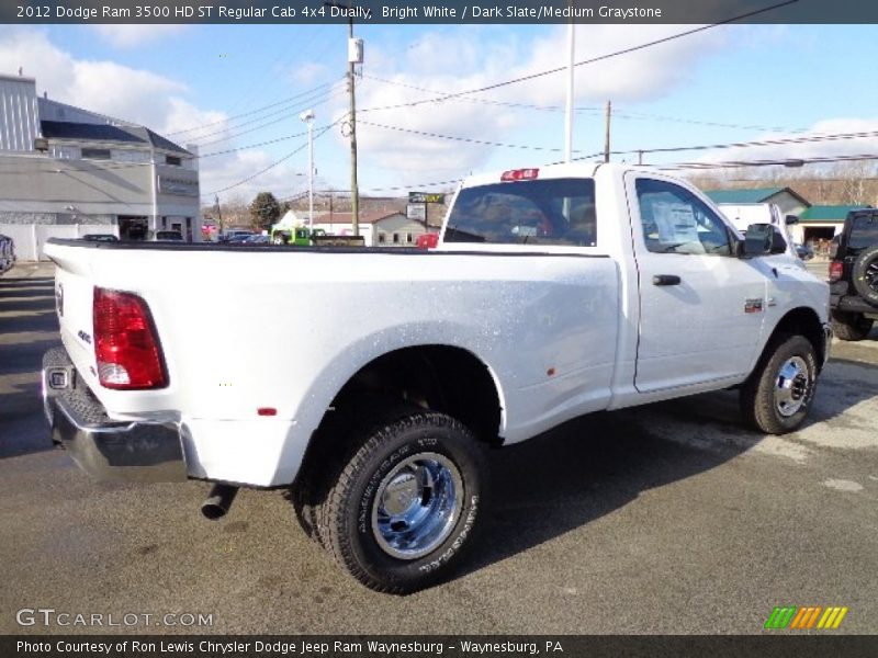 Bright White / Dark Slate/Medium Graystone 2012 Dodge Ram 3500 HD ST Regular Cab 4x4 Dually