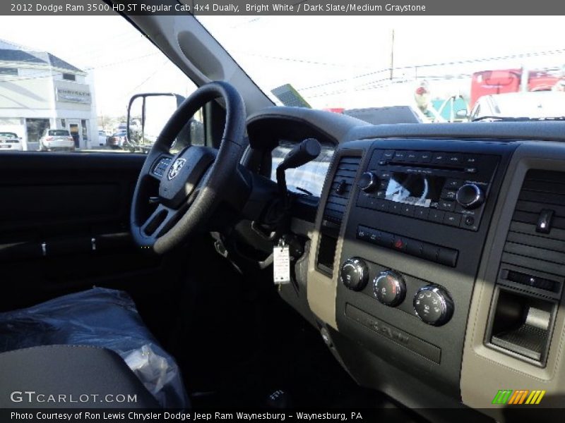 Bright White / Dark Slate/Medium Graystone 2012 Dodge Ram 3500 HD ST Regular Cab 4x4 Dually