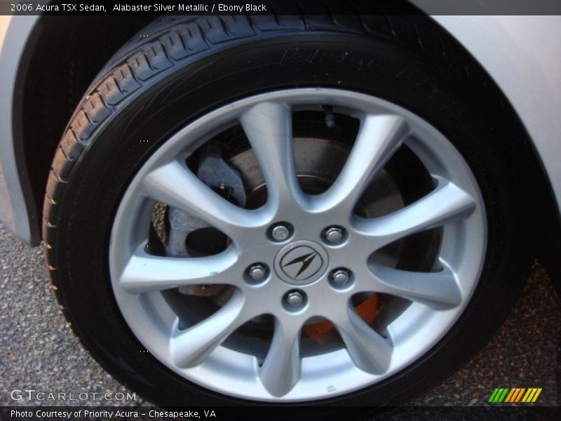 Alabaster Silver Metallic / Ebony Black 2006 Acura TSX Sedan