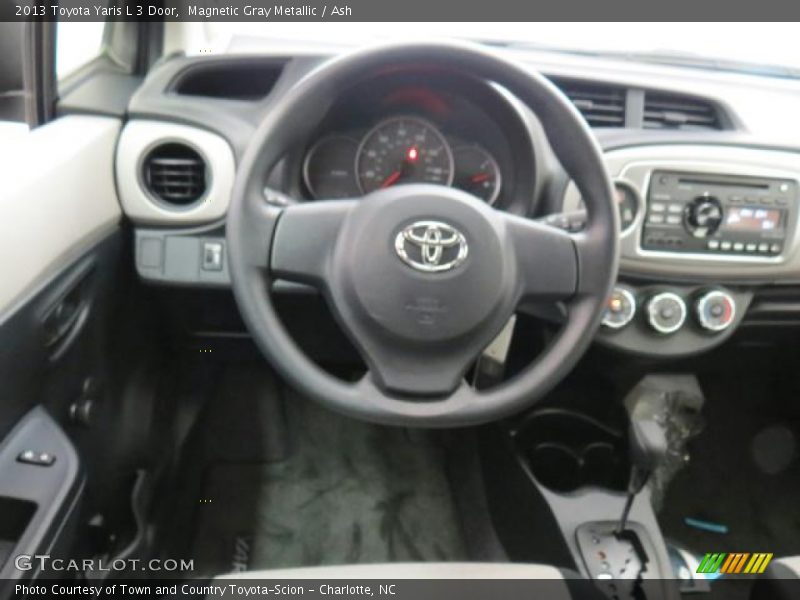 Magnetic Gray Metallic / Ash 2013 Toyota Yaris L 3 Door