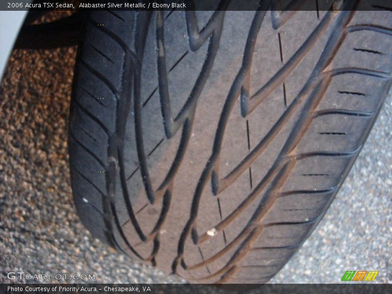 Alabaster Silver Metallic / Ebony Black 2006 Acura TSX Sedan