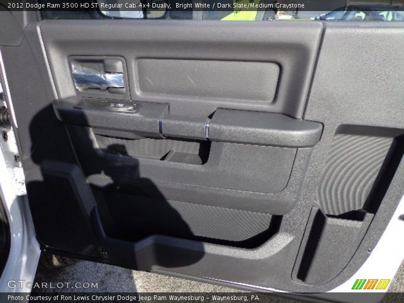 Bright White / Dark Slate/Medium Graystone 2012 Dodge Ram 3500 HD ST Regular Cab 4x4 Dually