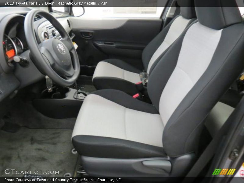 Magnetic Gray Metallic / Ash 2013 Toyota Yaris L 3 Door
