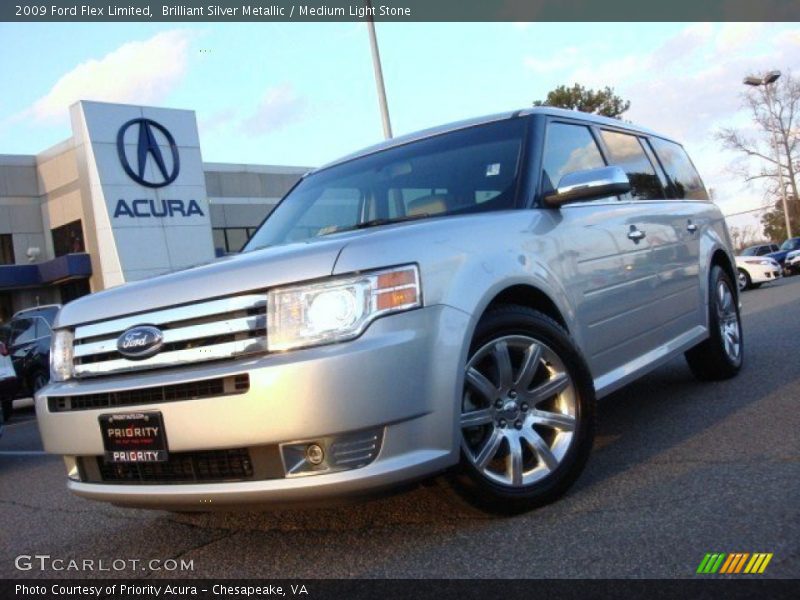 Brilliant Silver Metallic / Medium Light Stone 2009 Ford Flex Limited