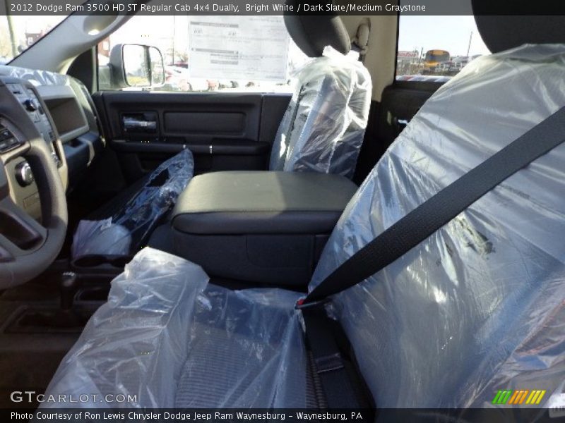 Bright White / Dark Slate/Medium Graystone 2012 Dodge Ram 3500 HD ST Regular Cab 4x4 Dually
