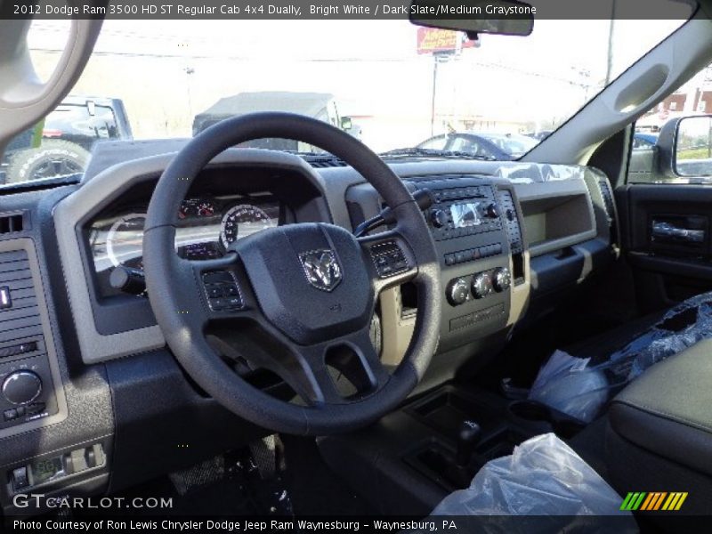 Bright White / Dark Slate/Medium Graystone 2012 Dodge Ram 3500 HD ST Regular Cab 4x4 Dually