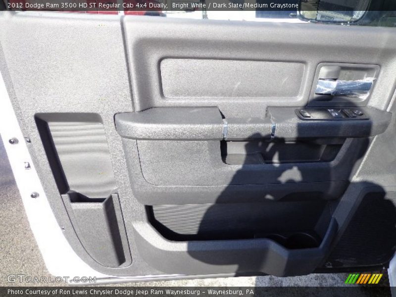 Bright White / Dark Slate/Medium Graystone 2012 Dodge Ram 3500 HD ST Regular Cab 4x4 Dually