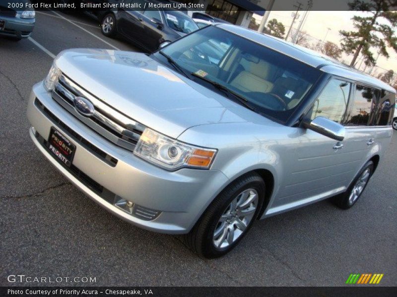 Brilliant Silver Metallic / Medium Light Stone 2009 Ford Flex Limited