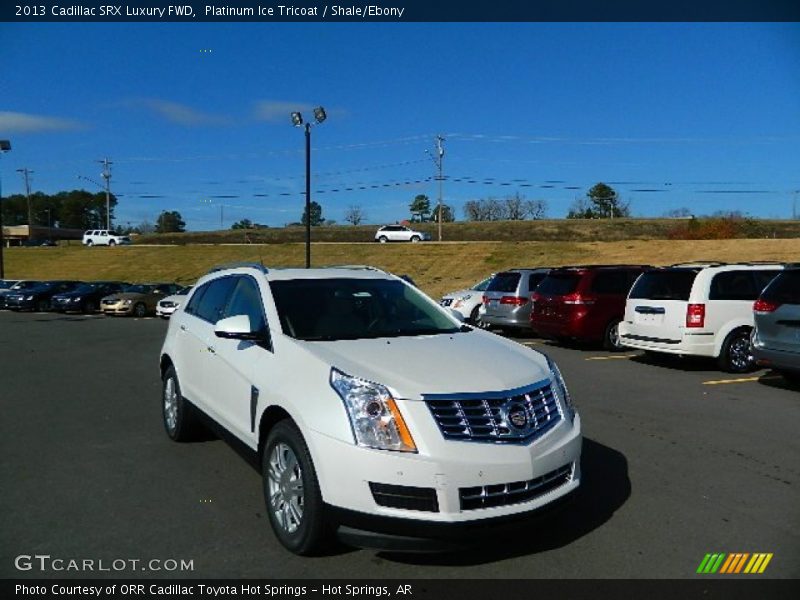 Platinum Ice Tricoat / Shale/Ebony 2013 Cadillac SRX Luxury FWD