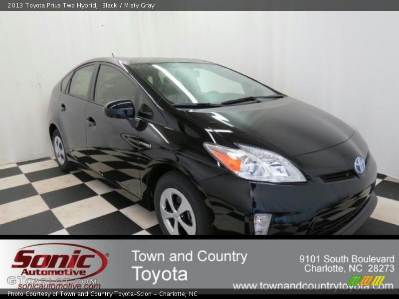 Black / Misty Gray 2013 Toyota Prius Two Hybrid