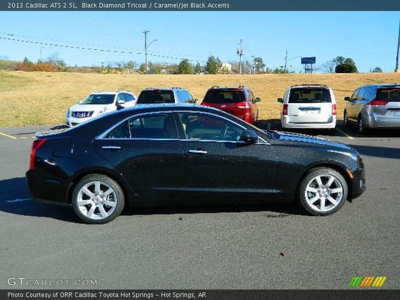Black Diamond Tricoat / Caramel/Jet Black Accents 2013 Cadillac ATS 2.5L