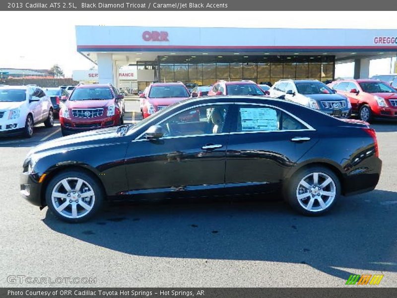 Black Diamond Tricoat / Caramel/Jet Black Accents 2013 Cadillac ATS 2.5L