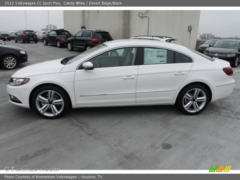 Candy White / Desert Beige/Black 2013 Volkswagen CC Sport Plus