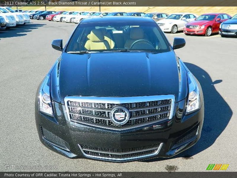 Black Diamond Tricoat / Caramel/Jet Black Accents 2013 Cadillac ATS 2.5L