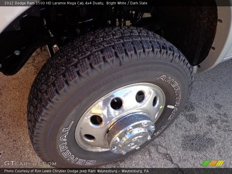 Bright White / Dark Slate 2012 Dodge Ram 3500 HD Laramie Mega Cab 4x4 Dually