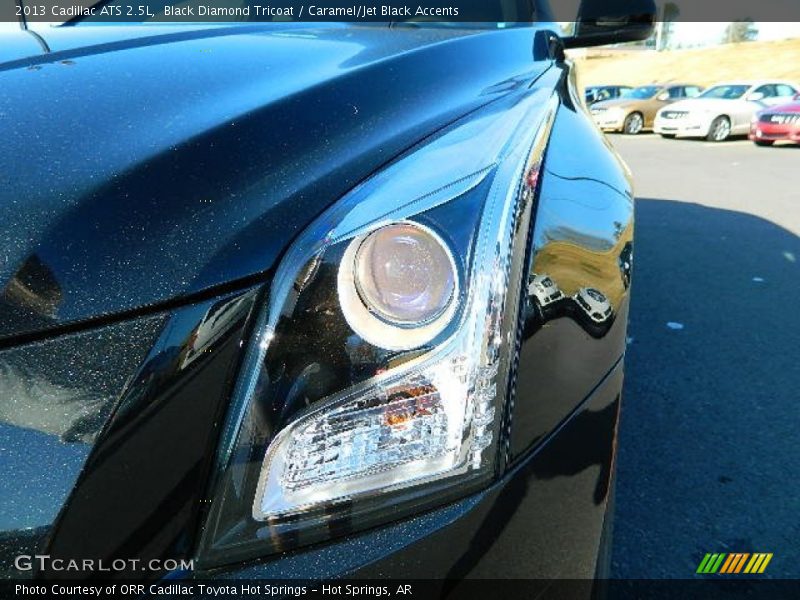 Black Diamond Tricoat / Caramel/Jet Black Accents 2013 Cadillac ATS 2.5L