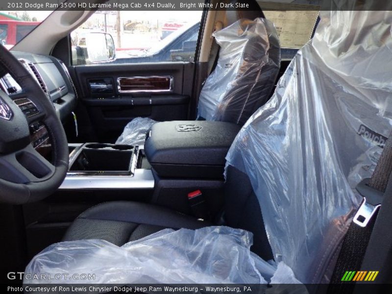 Bright White / Dark Slate 2012 Dodge Ram 3500 HD Laramie Mega Cab 4x4 Dually