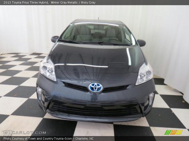 Winter Gray Metallic / Misty Gray 2013 Toyota Prius Three Hybrid