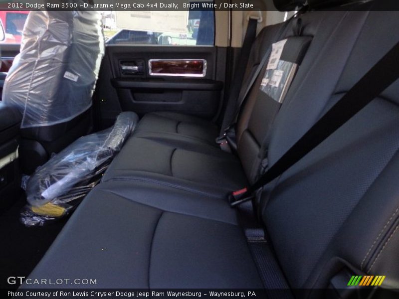 Bright White / Dark Slate 2012 Dodge Ram 3500 HD Laramie Mega Cab 4x4 Dually