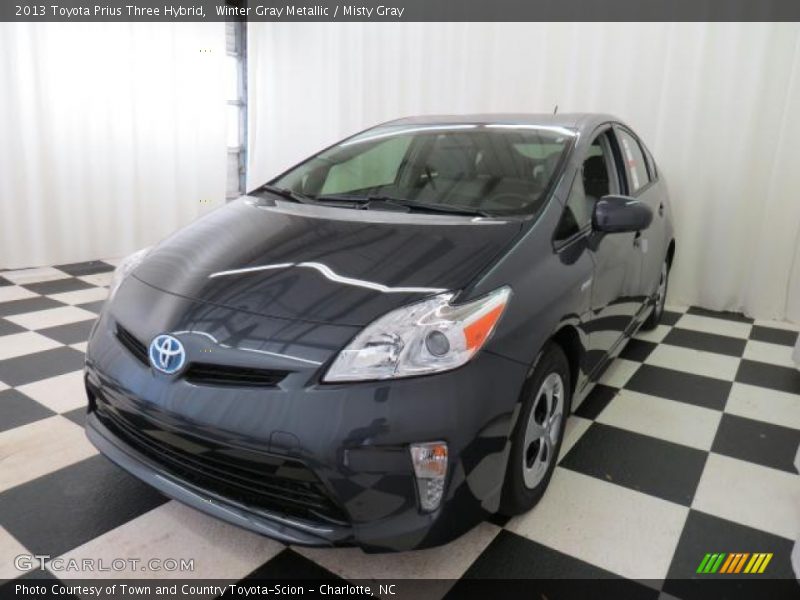 Winter Gray Metallic / Misty Gray 2013 Toyota Prius Three Hybrid