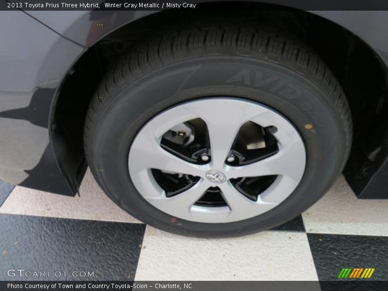 Winter Gray Metallic / Misty Gray 2013 Toyota Prius Three Hybrid