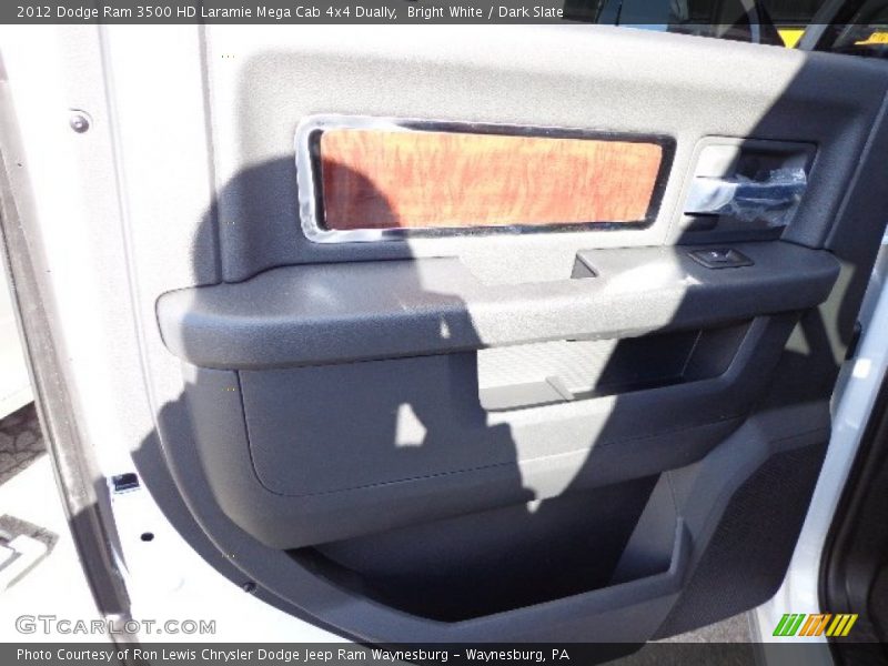 Bright White / Dark Slate 2012 Dodge Ram 3500 HD Laramie Mega Cab 4x4 Dually