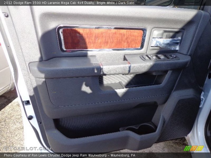 Bright White / Dark Slate 2012 Dodge Ram 3500 HD Laramie Mega Cab 4x4 Dually