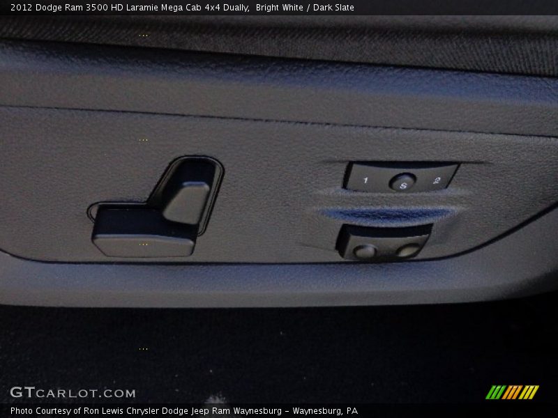 Bright White / Dark Slate 2012 Dodge Ram 3500 HD Laramie Mega Cab 4x4 Dually