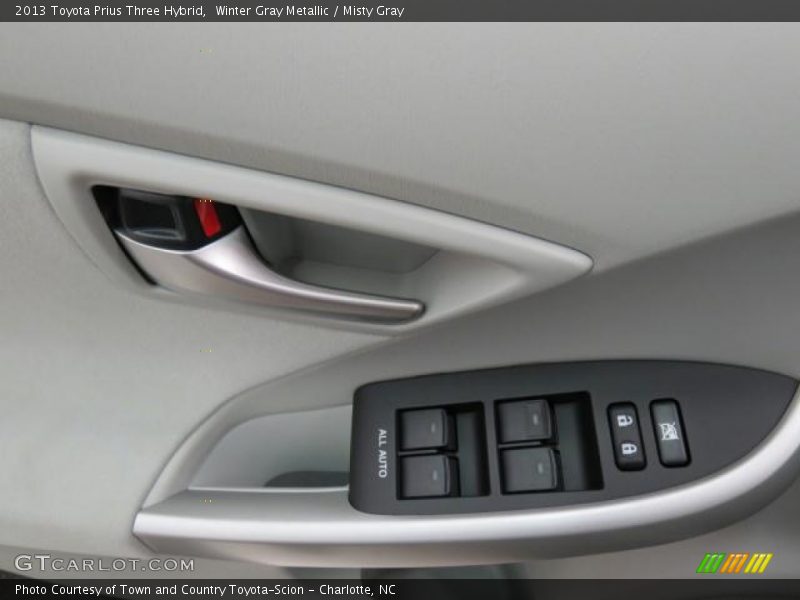 Winter Gray Metallic / Misty Gray 2013 Toyota Prius Three Hybrid
