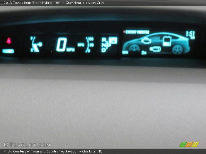 Winter Gray Metallic / Misty Gray 2013 Toyota Prius Three Hybrid