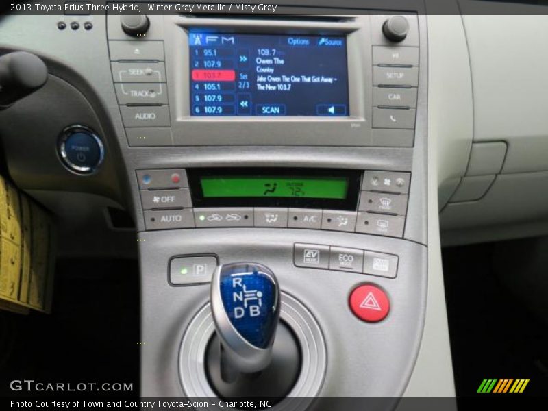 Winter Gray Metallic / Misty Gray 2013 Toyota Prius Three Hybrid