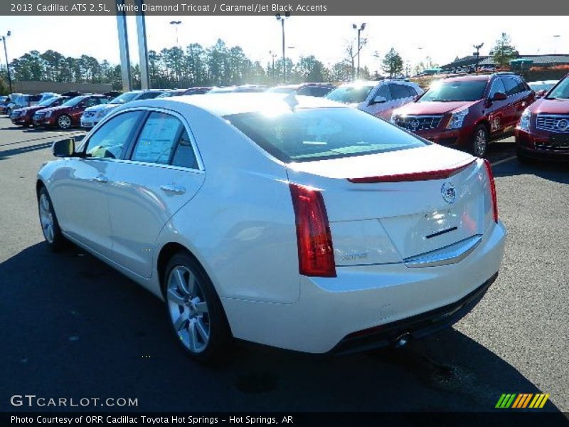White Diamond Tricoat / Caramel/Jet Black Accents 2013 Cadillac ATS 2.5L