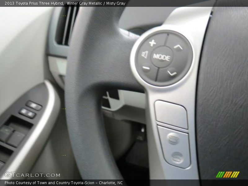 Winter Gray Metallic / Misty Gray 2013 Toyota Prius Three Hybrid
